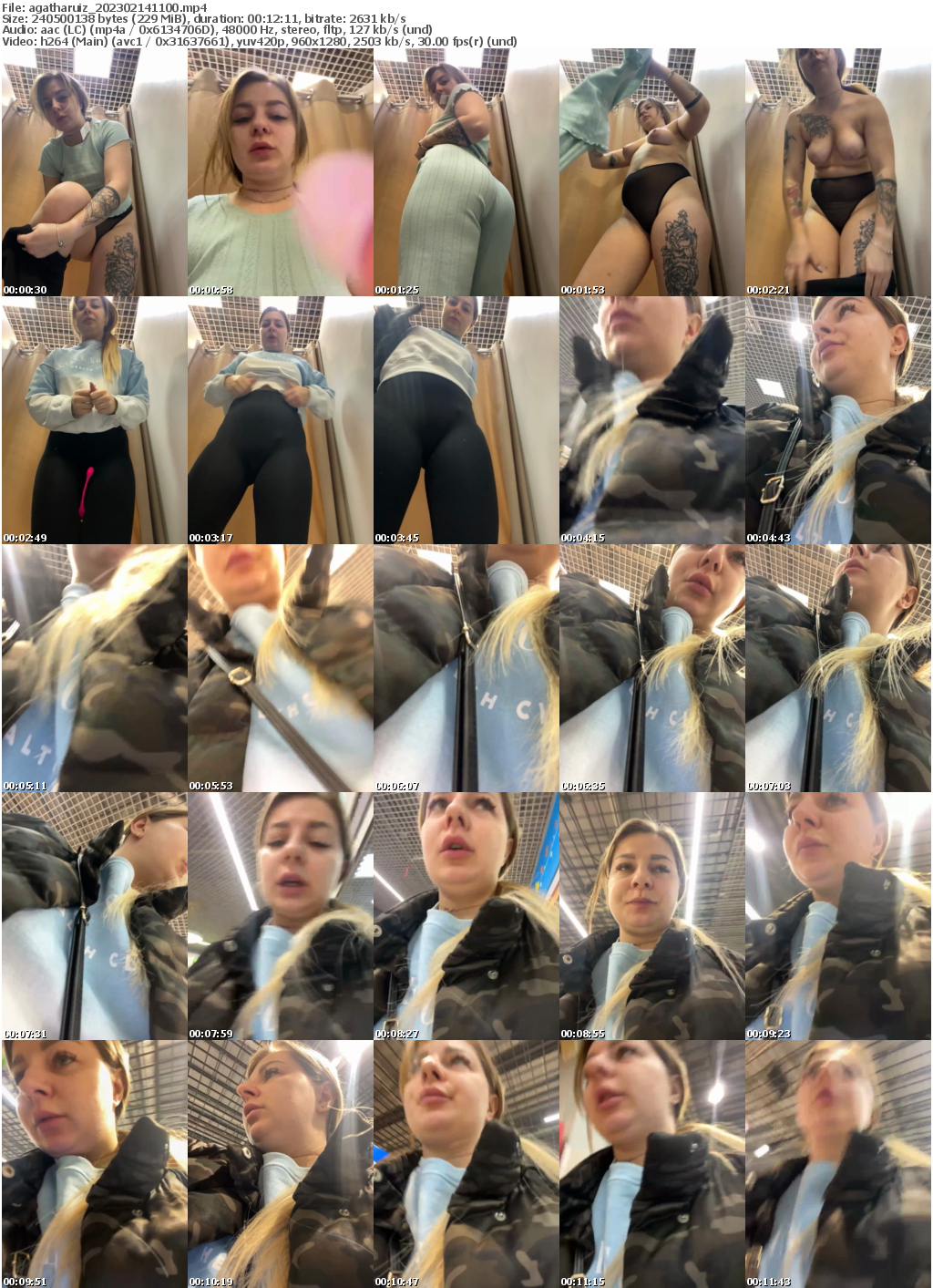 Preview thumb from agatharuiz on 2023-02-14 @ bongacams