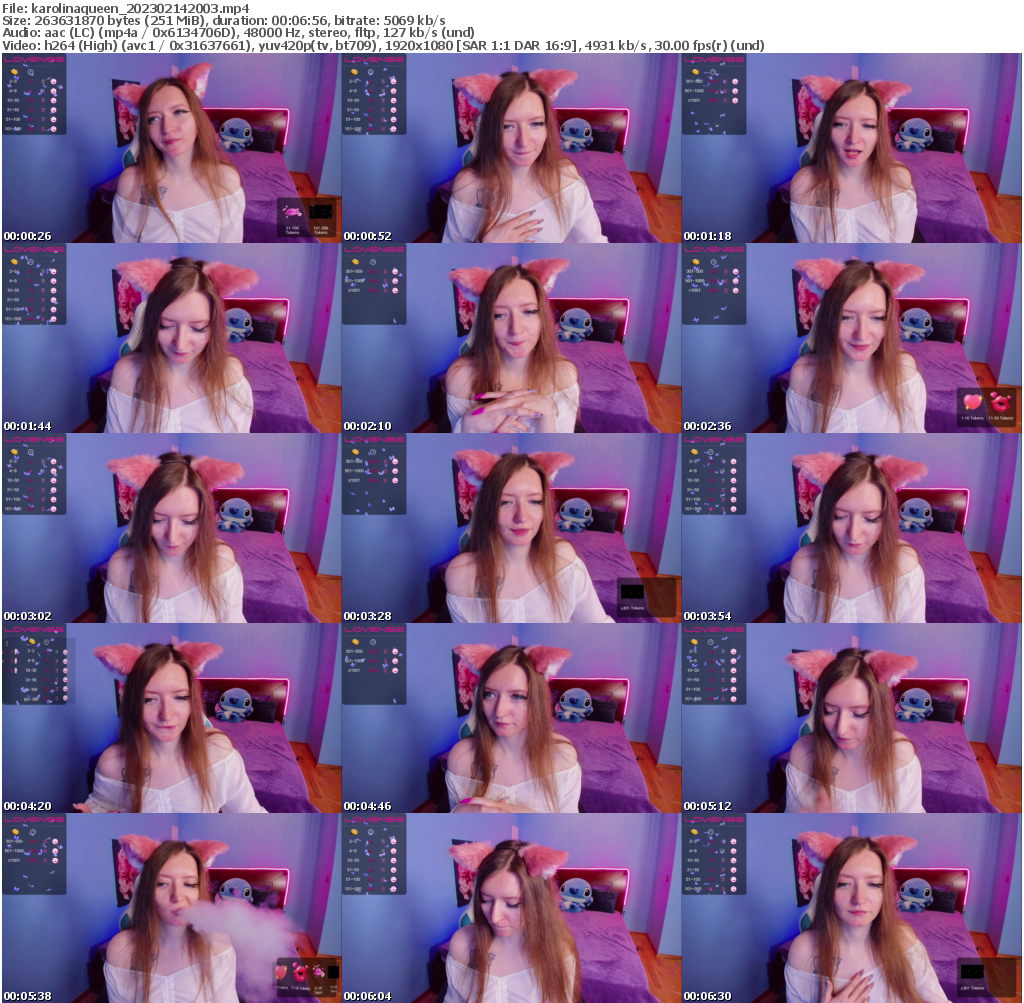 Preview thumb from karolinaqueen on 2023-02-14 @ bongacams