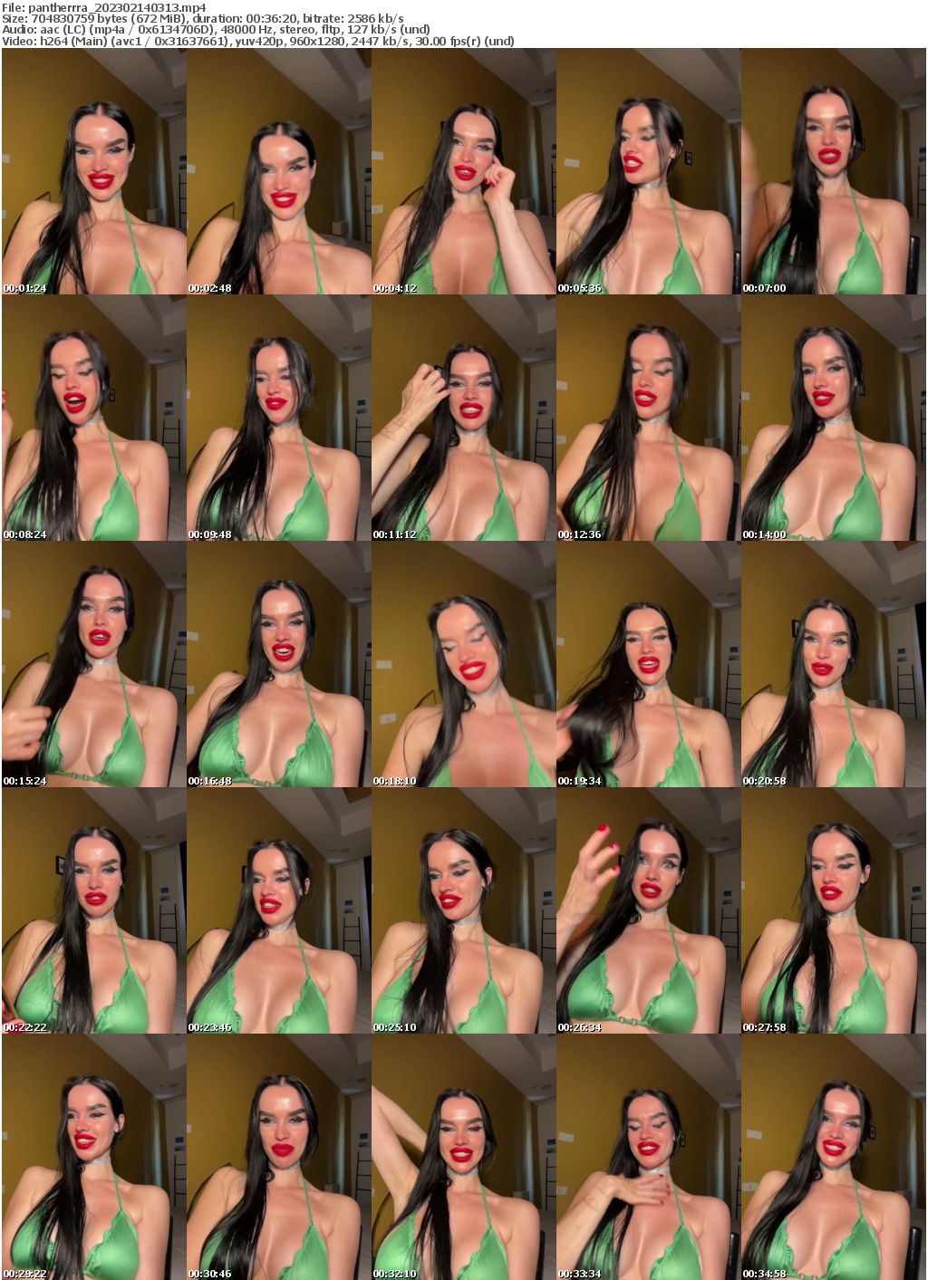 Preview thumb from pantherrra on 2023-02-14 @ bongacams