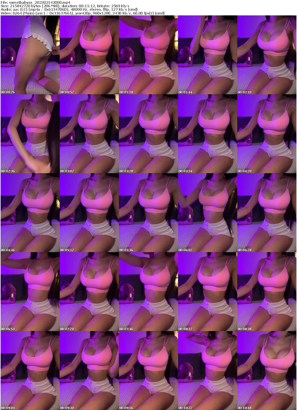 Preview thumb from sweetbabyxs on 2023-02-14 @ bongacams