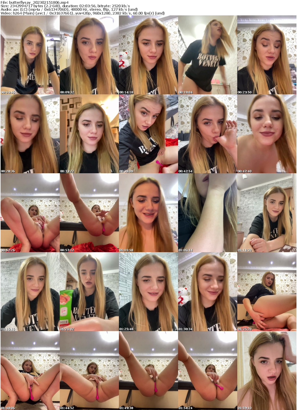 Preview thumb from butterflysay on 2023-02-15 @ bongacams