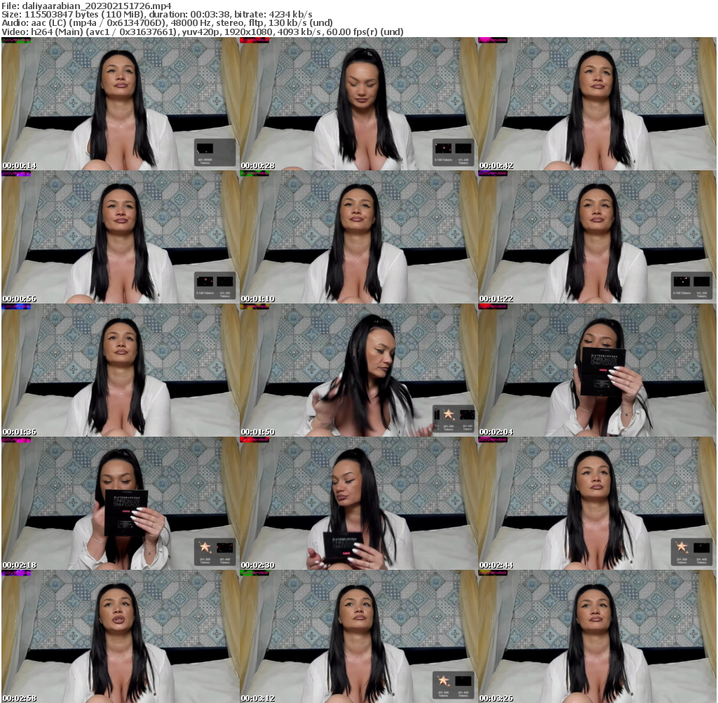 Preview thumb from daliyaarabian on 2023-02-15 @ bongacams