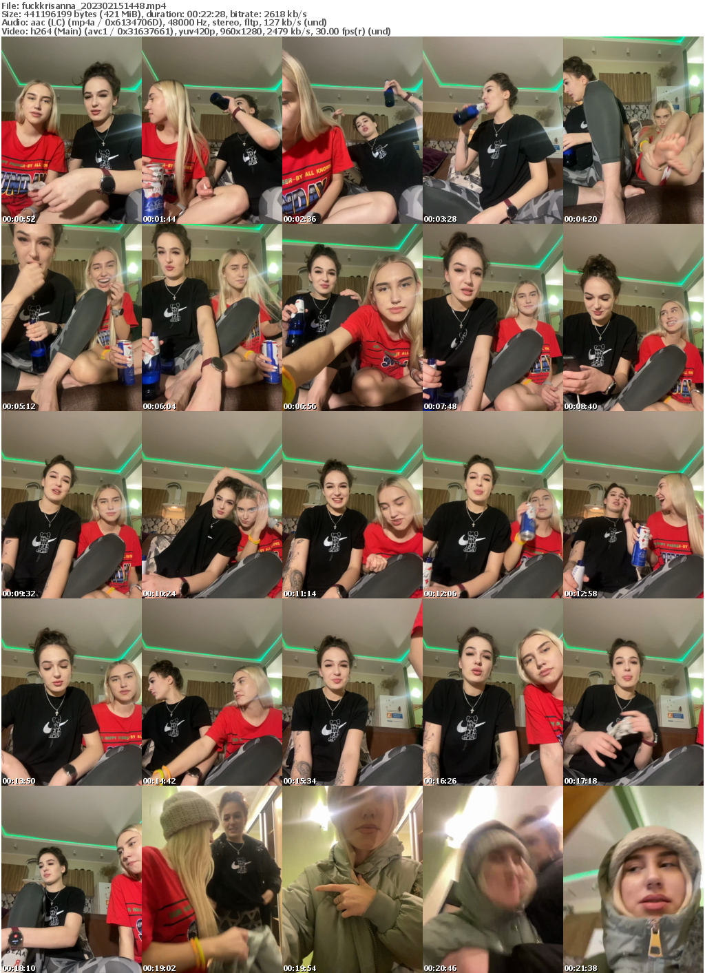 Preview thumb from fuckkrisanna on 2023-02-15 @ bongacams