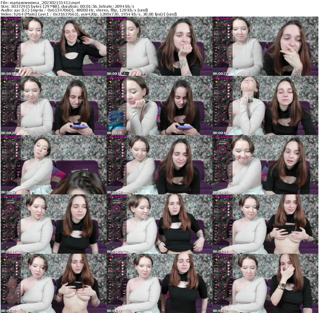 Preview thumb from mariawwemma on 2023-02-15 @ bongacams