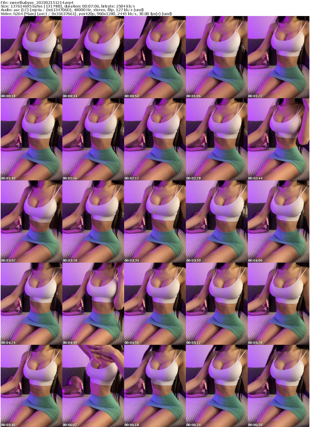 Preview thumb from sweetbabyxs on 2023-02-15 @ bongacams