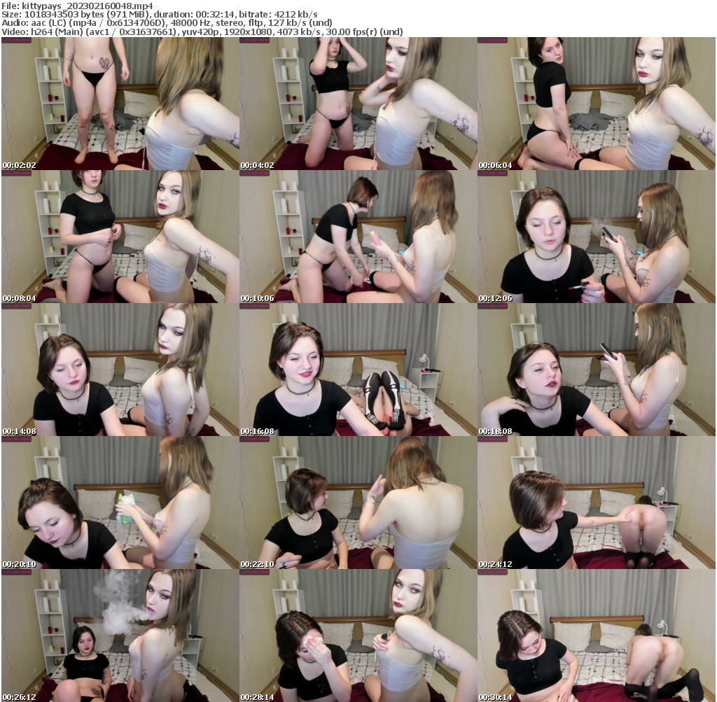 Preview thumb from kittypays on 2023-02-16 @ bongacams