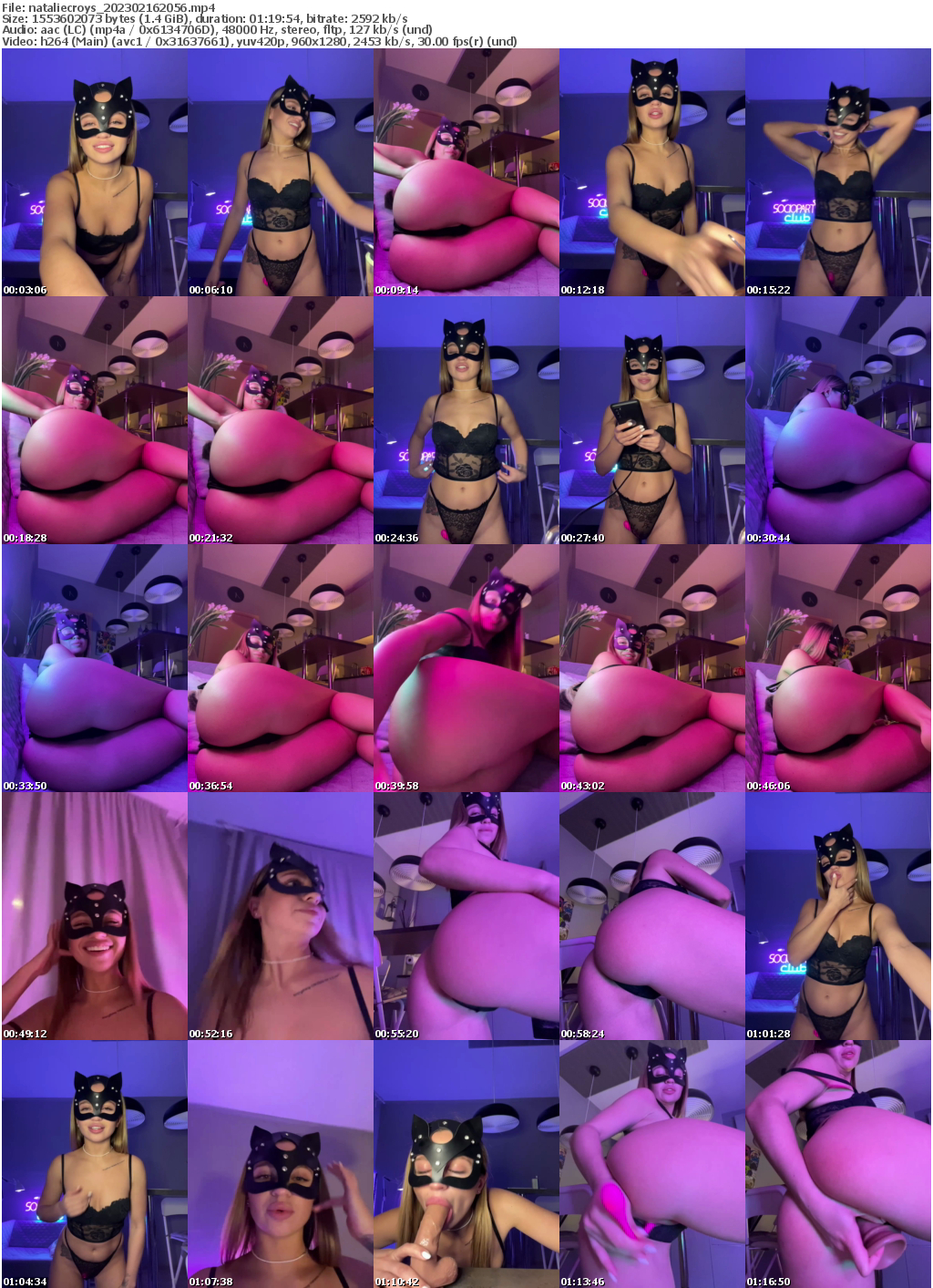 Preview thumb from nataliecroys on 2023-02-16 @ bongacams