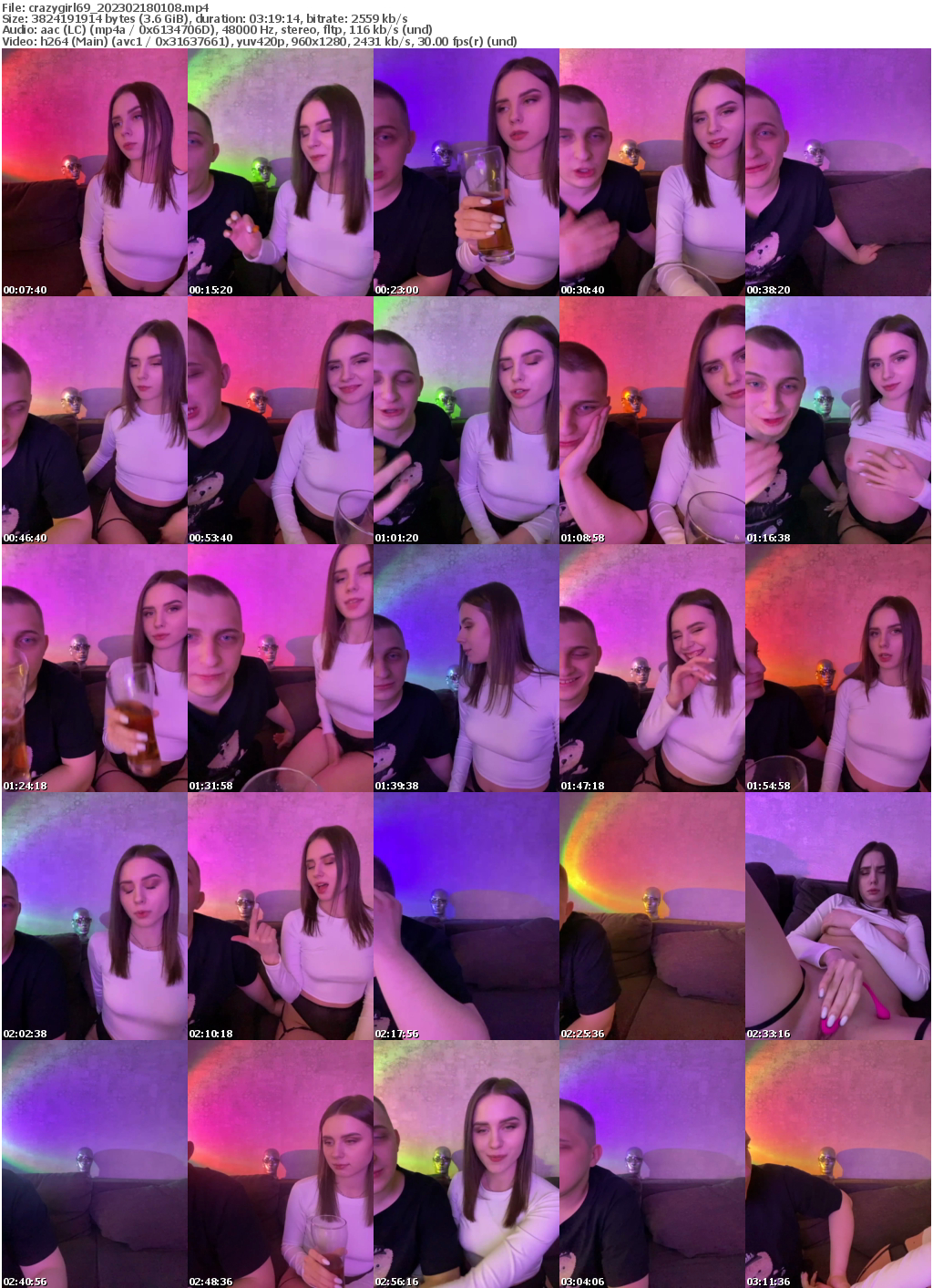 Preview thumb from crazygirl69 on 2023-02-18 @ bongacams