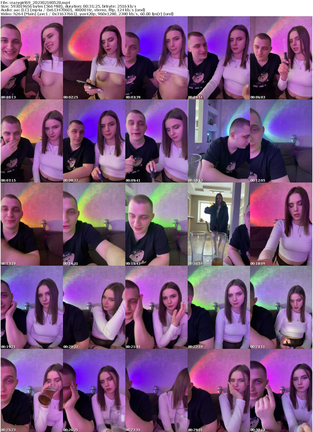 Preview thumb from crazygirl69 on 2023-02-18 @ bongacams