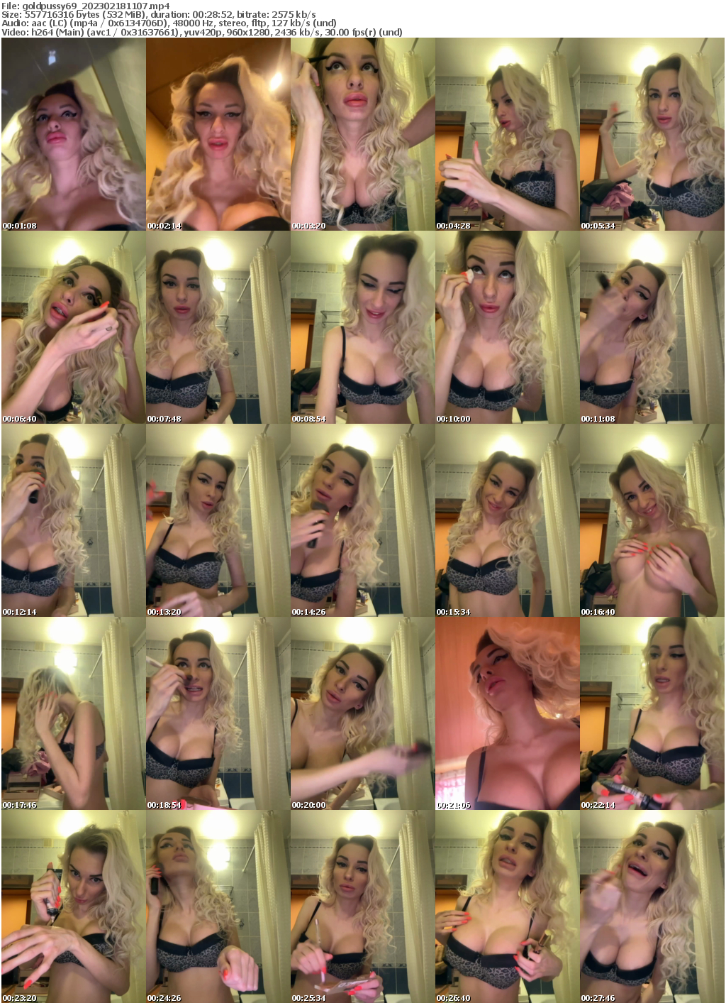 Preview thumb from goldpussy69 on 2023-02-18 @ bongacams