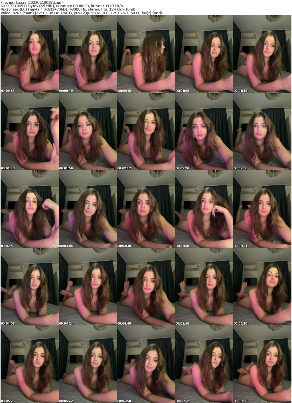 Preview thumb from murkaaay on 2023-02-18 @ bongacams