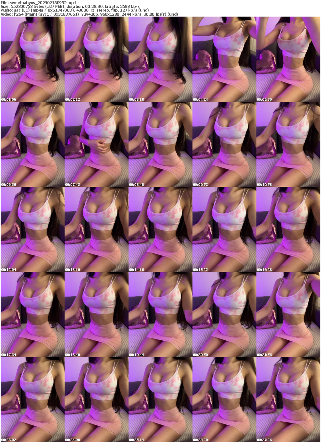 Preview thumb from sweetbabyxs on 2023-02-18 @ bongacams