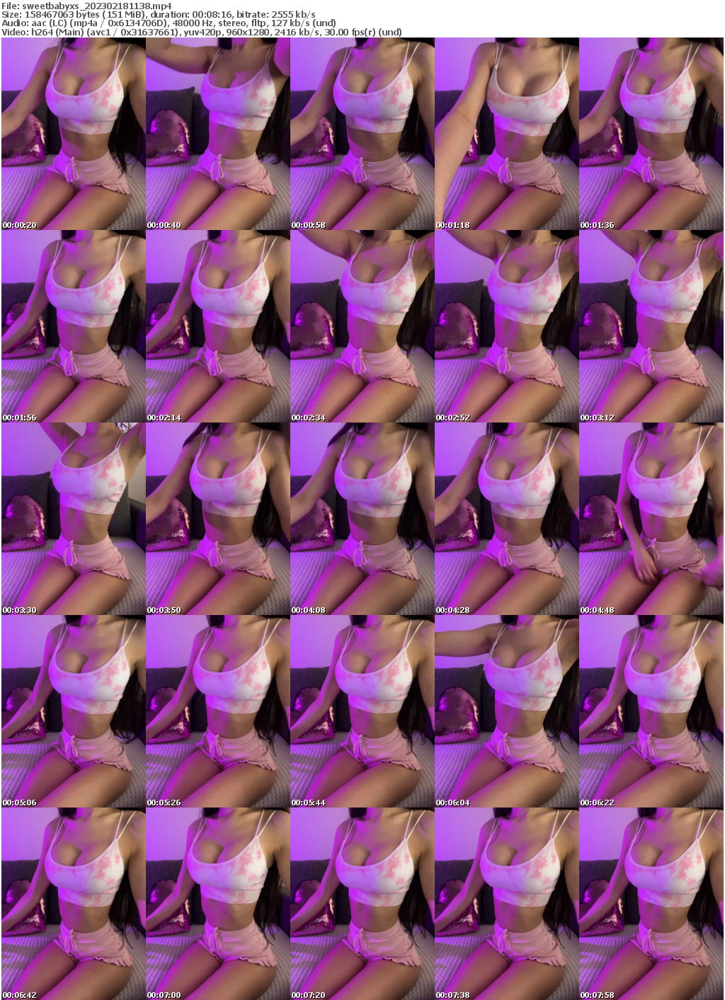 Preview thumb from sweetbabyxs on 2023-02-18 @ bongacams