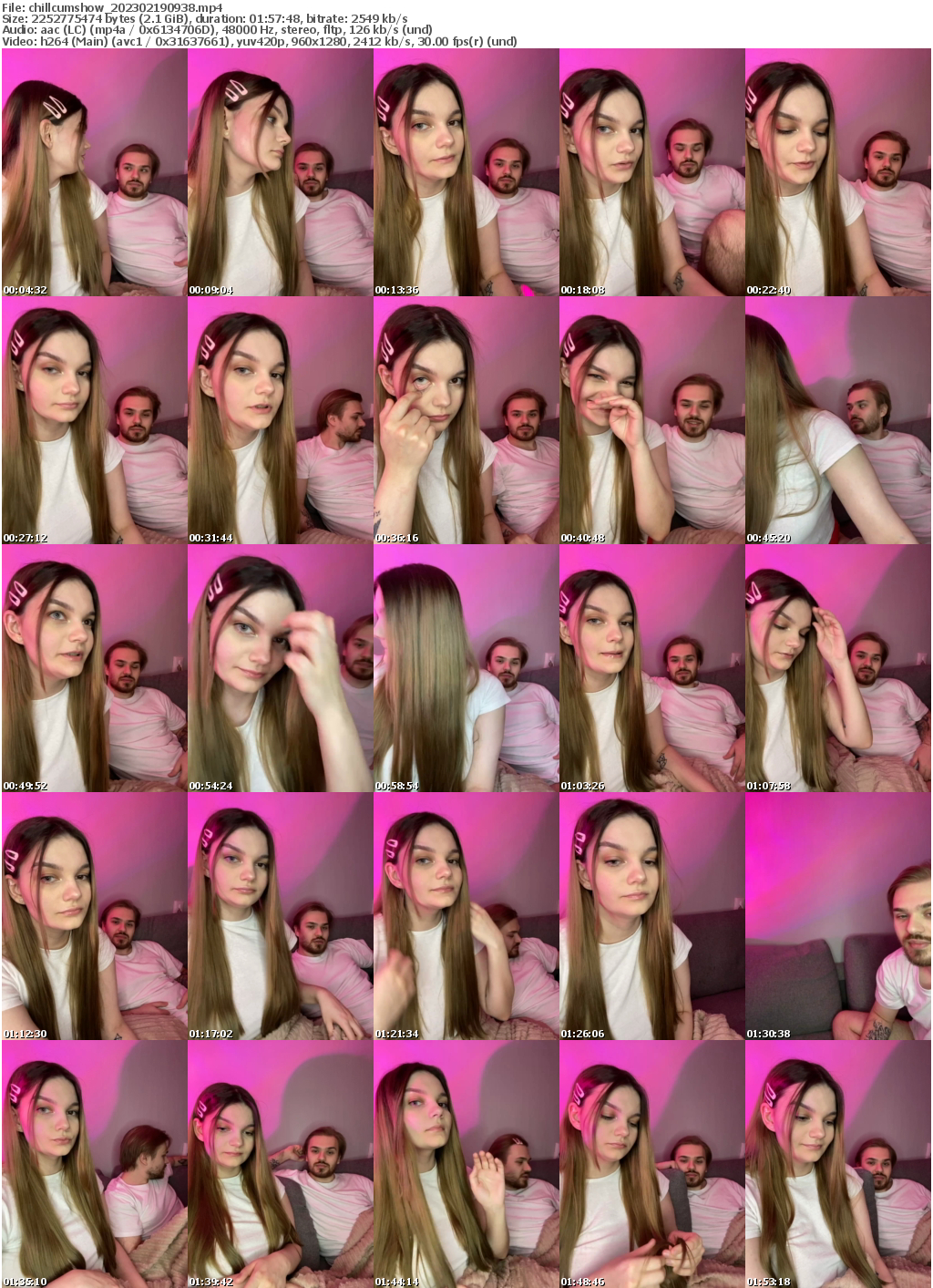 Preview thumb from chillcumshow on 2023-02-19 @ bongacams