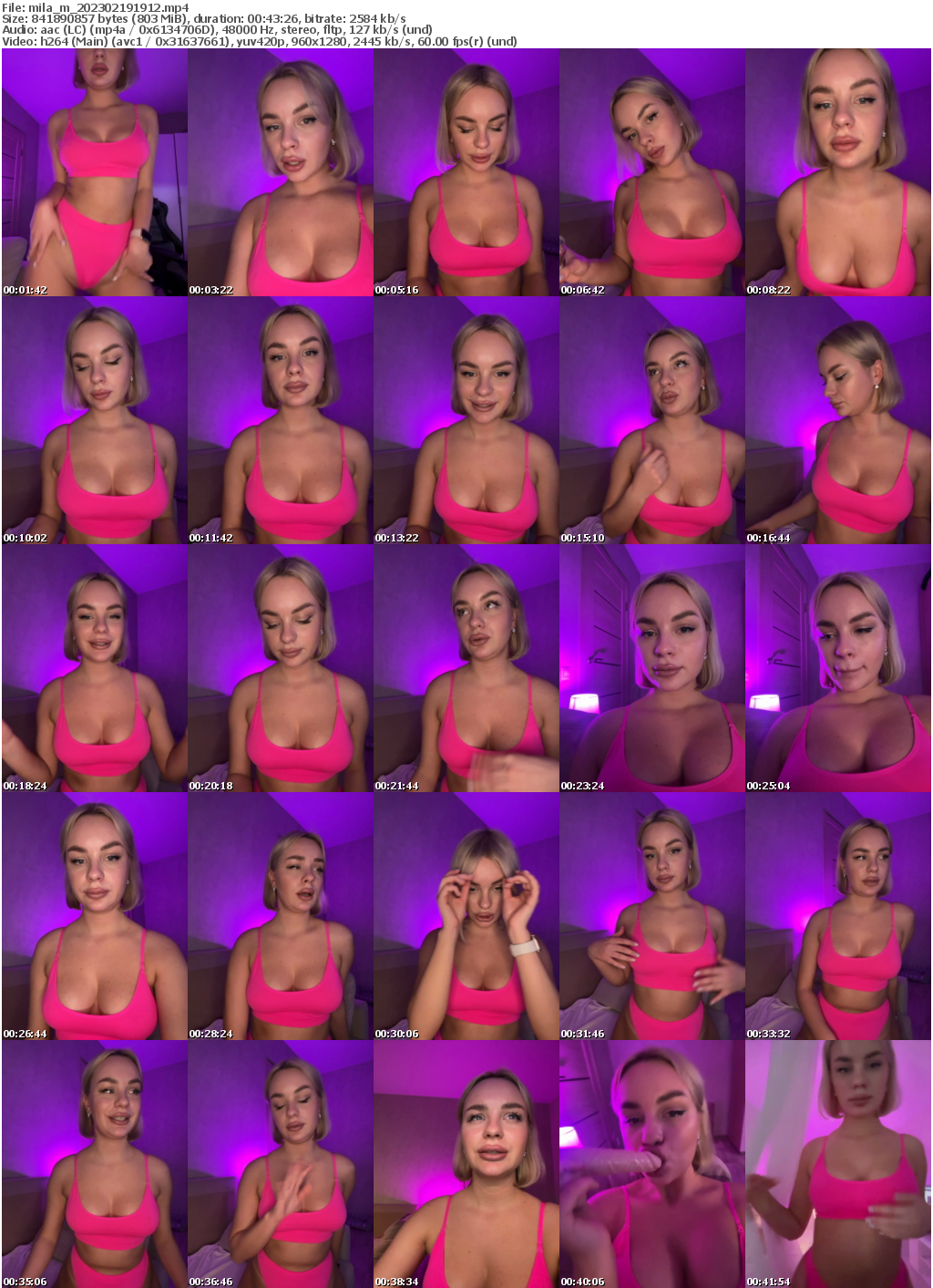 Preview thumb from mila_m on 2023-02-19 @ bongacams