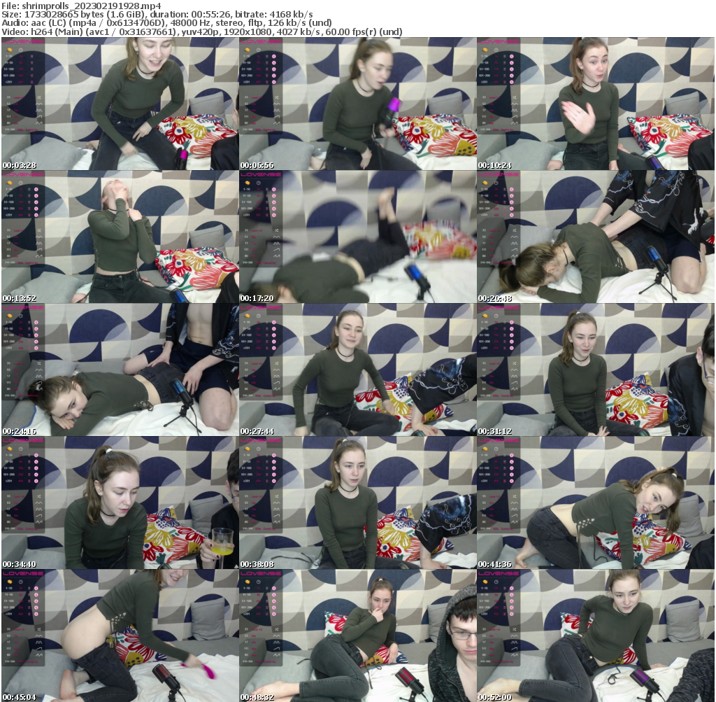 Preview thumb from shrimprolls on 2023-02-19 @ bongacams