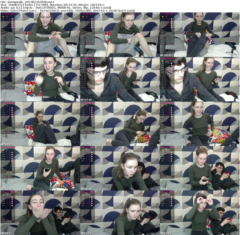 Preview thumb from shrimprolls on 2023-02-19 @ bongacams