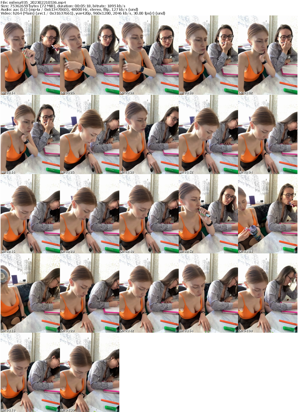 Preview thumb from milena935 on 2023-02-21 @ bongacams