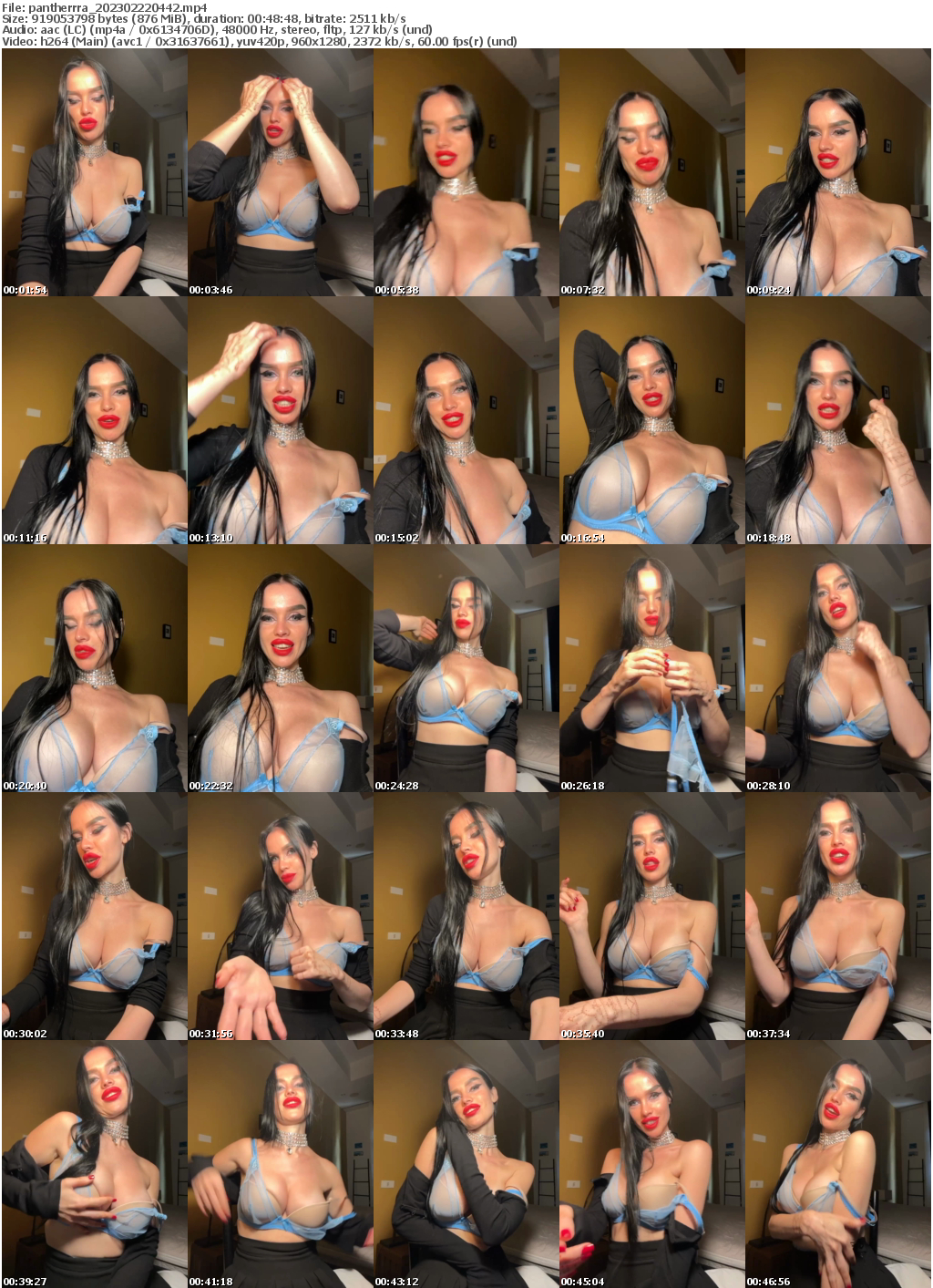 Preview thumb from pantherrra on 2023-02-22 @ bongacams