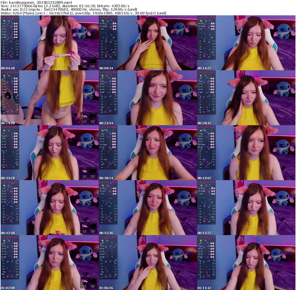 Preview thumb from karolinaqueen on 2023-02-23 @ bongacams