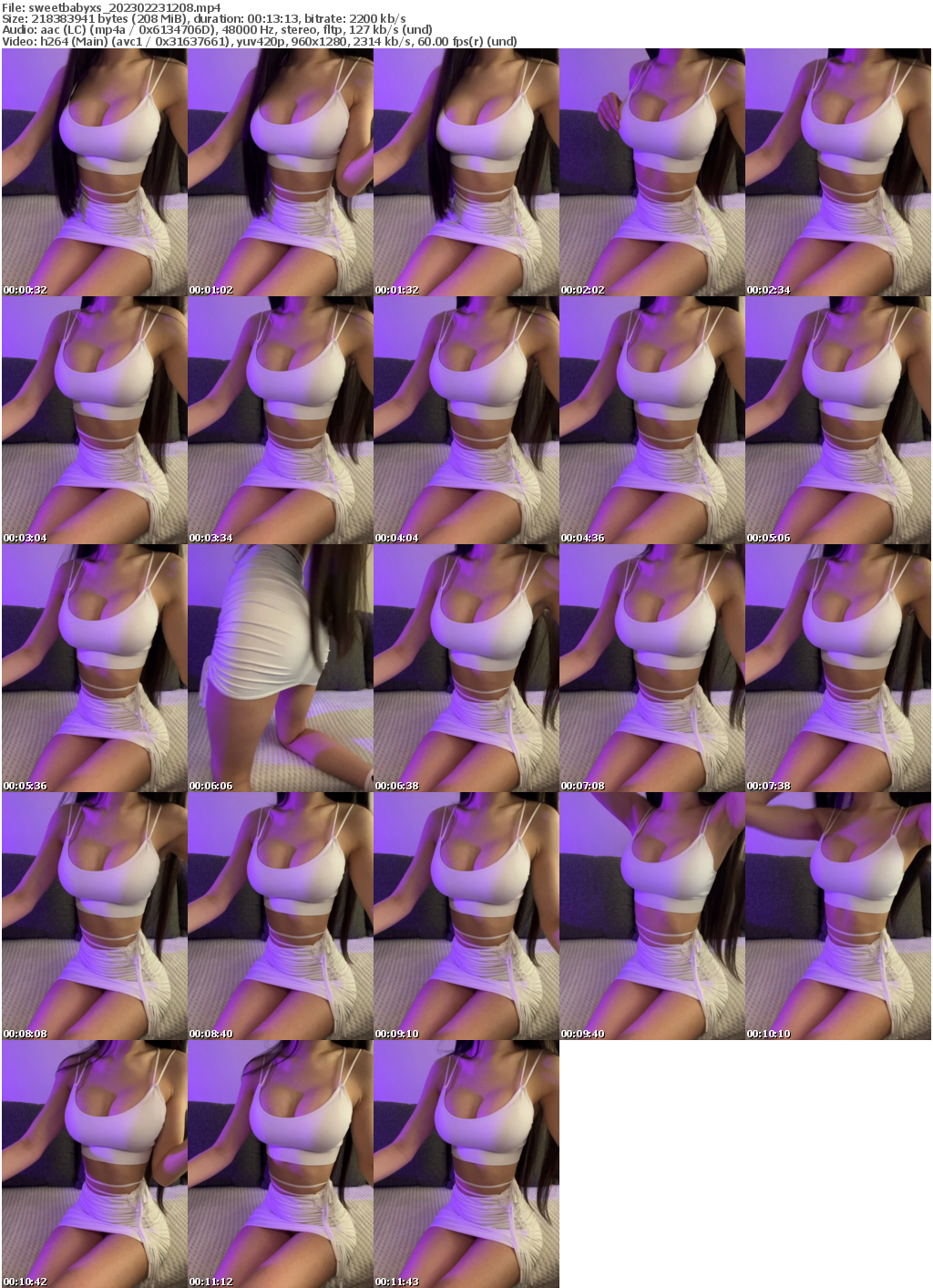 Preview thumb from sweetbabyxs on 2023-02-23 @ bongacams