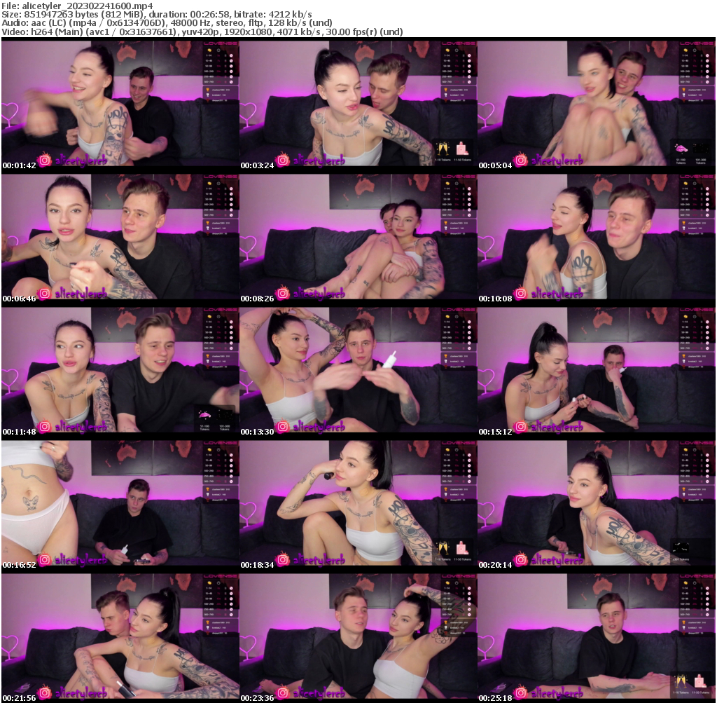 Preview thumb from alicetyler on 2023-02-24 @ bongacams