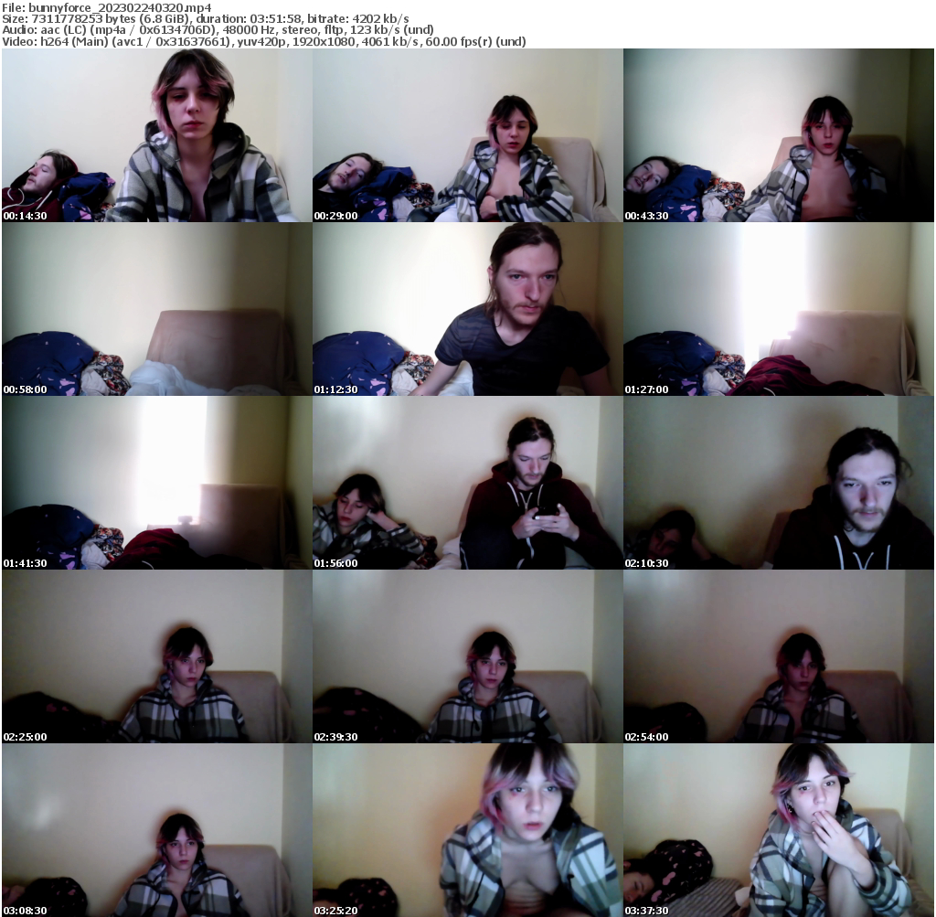 Preview thumb from bunnyforce on 2023-02-24 @ bongacams