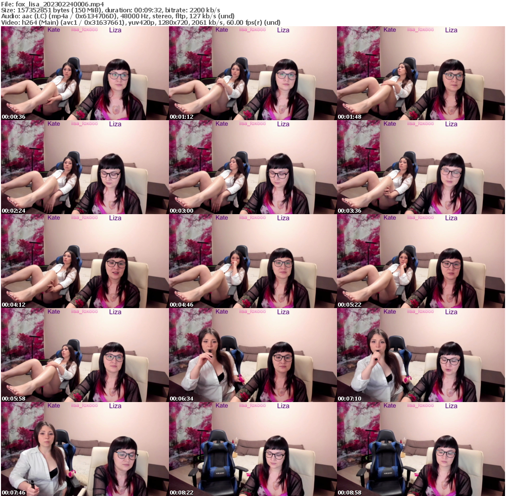 Preview thumb from fox_lisa on 2023-02-24 @ bongacams