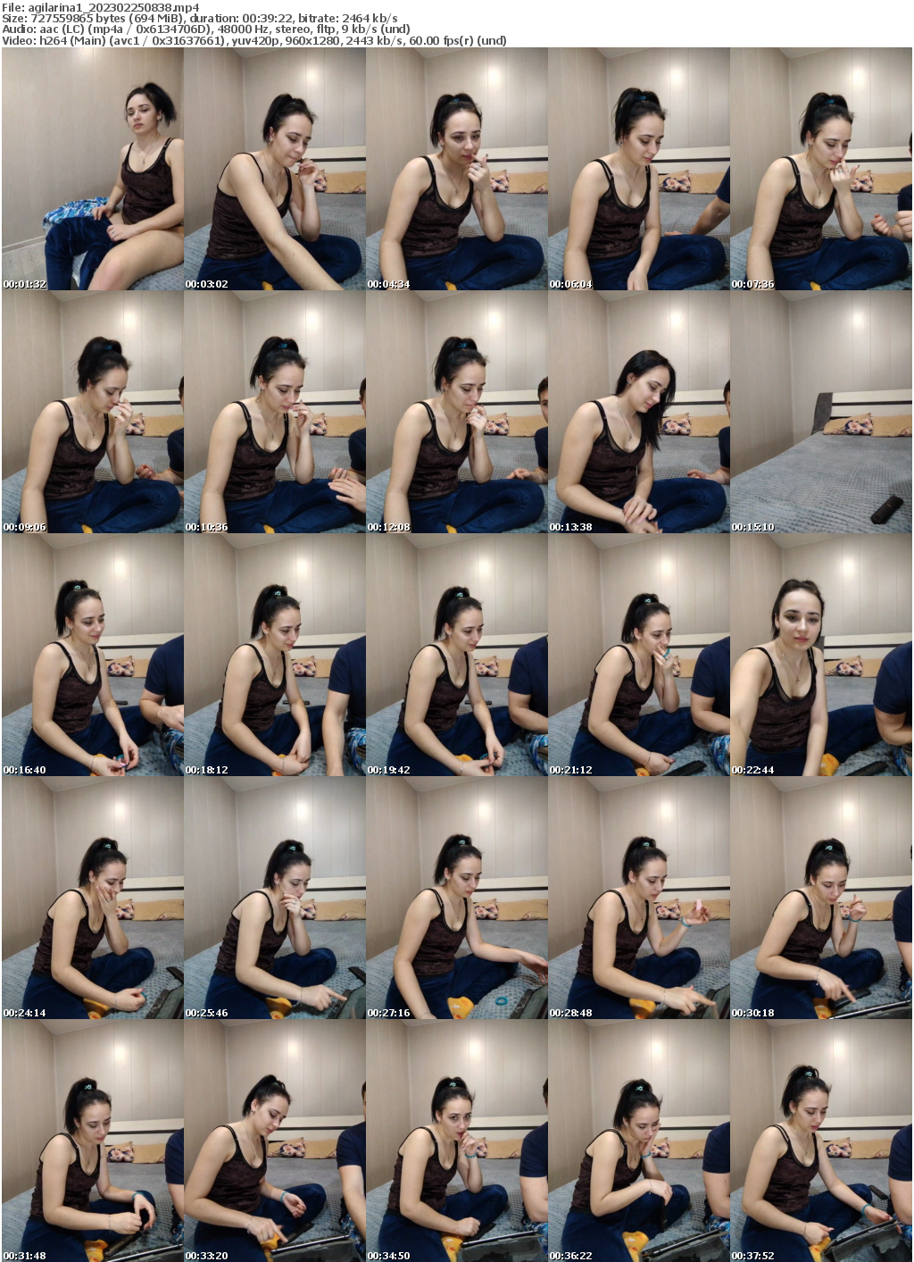 Preview thumb from agilarina1 on 2023-02-25 @ bongacams