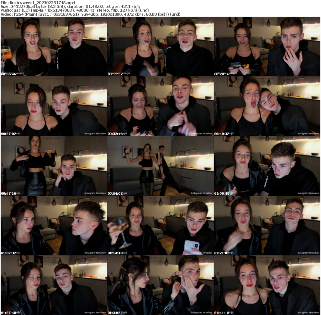 Preview thumb from linkinsweeet on 2023-02-25 @ bongacams