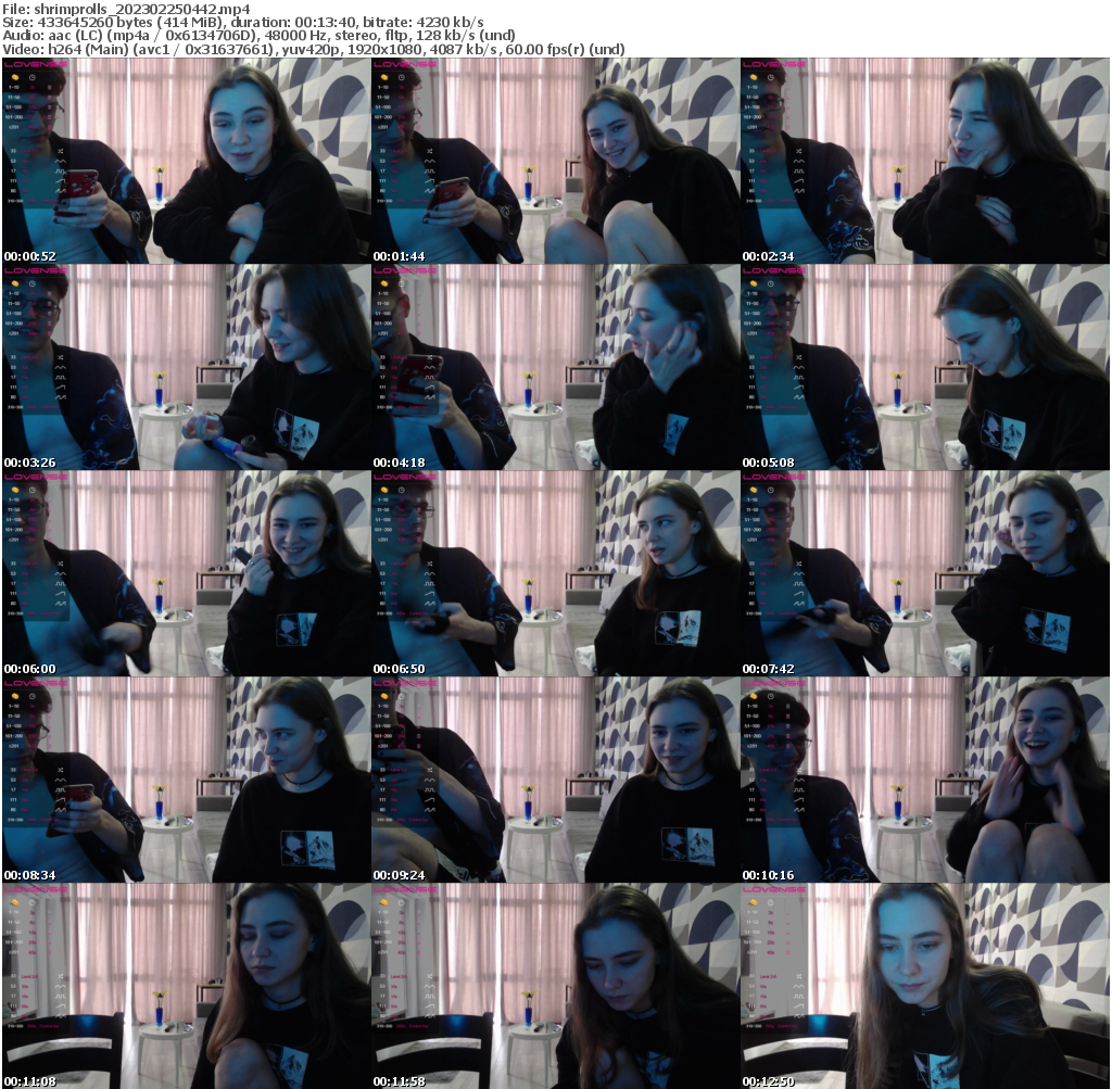 Preview thumb from shrimprolls on 2023-02-25 @ bongacams