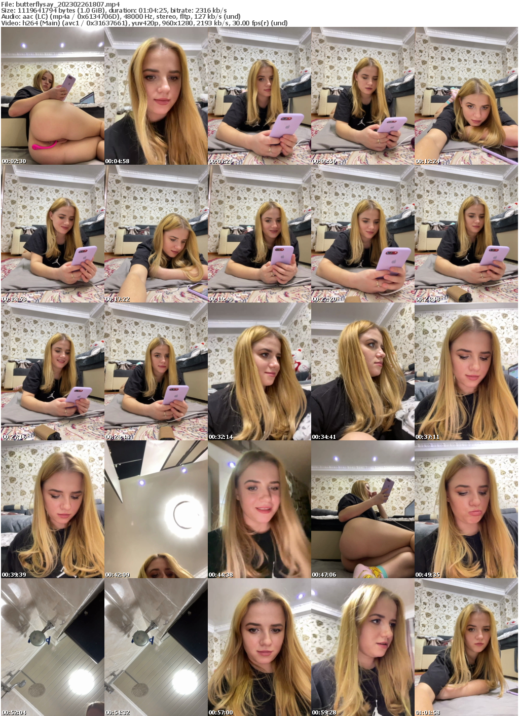 Preview thumb from butterflysay on 2023-02-26 @ bongacams