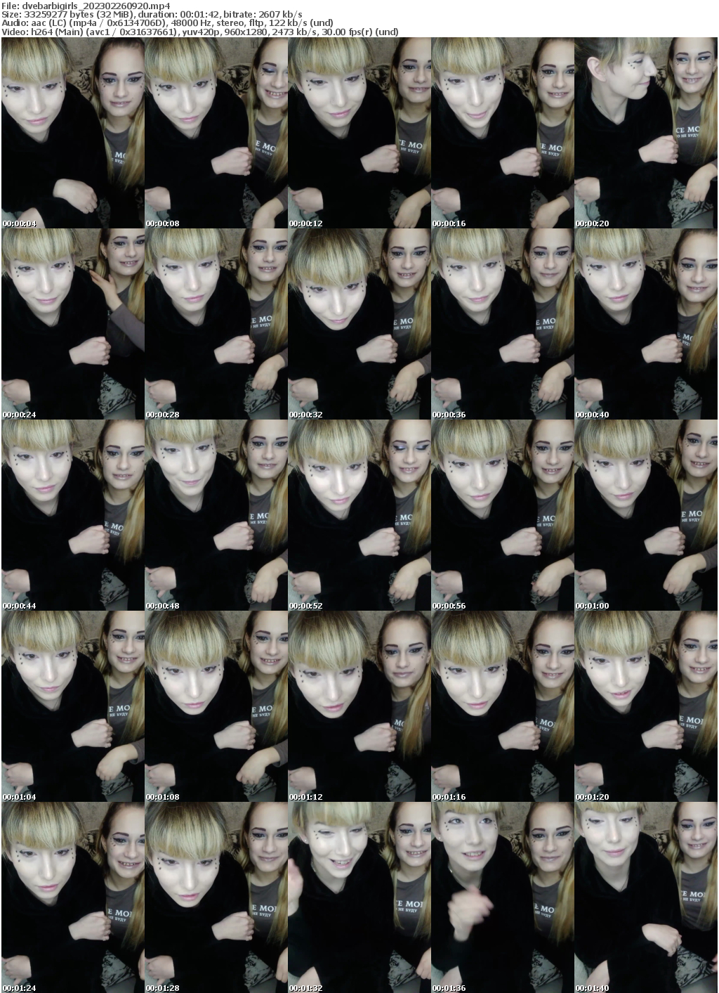 Preview thumb from dvebarbigirls on 2023-02-26 @ bongacams