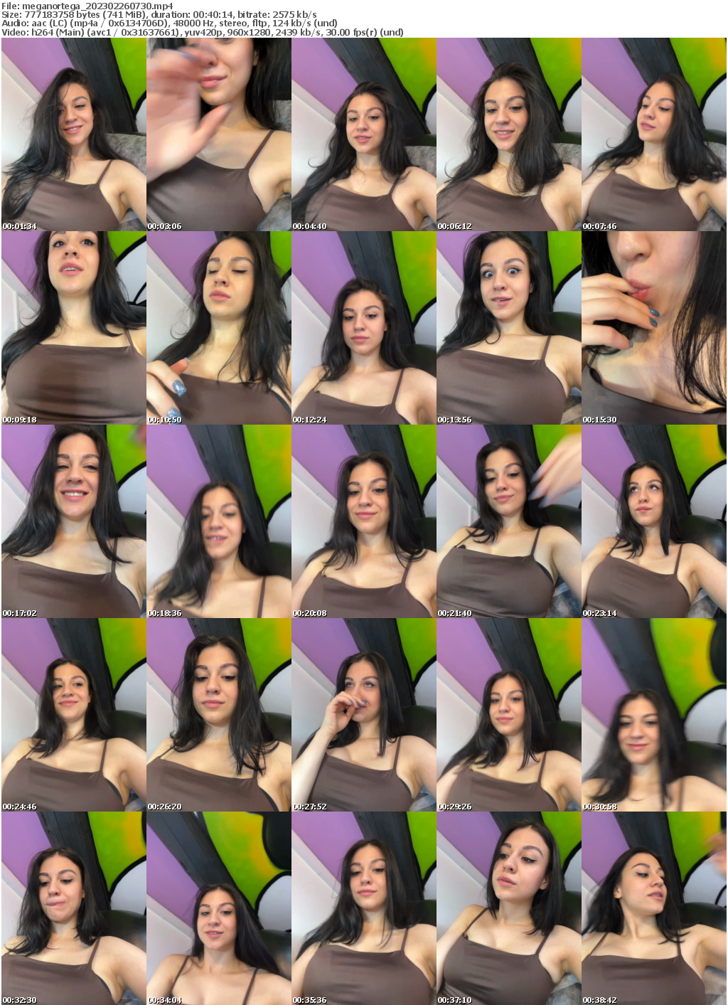 Preview thumb from meganortega on 2023-02-26 @ bongacams