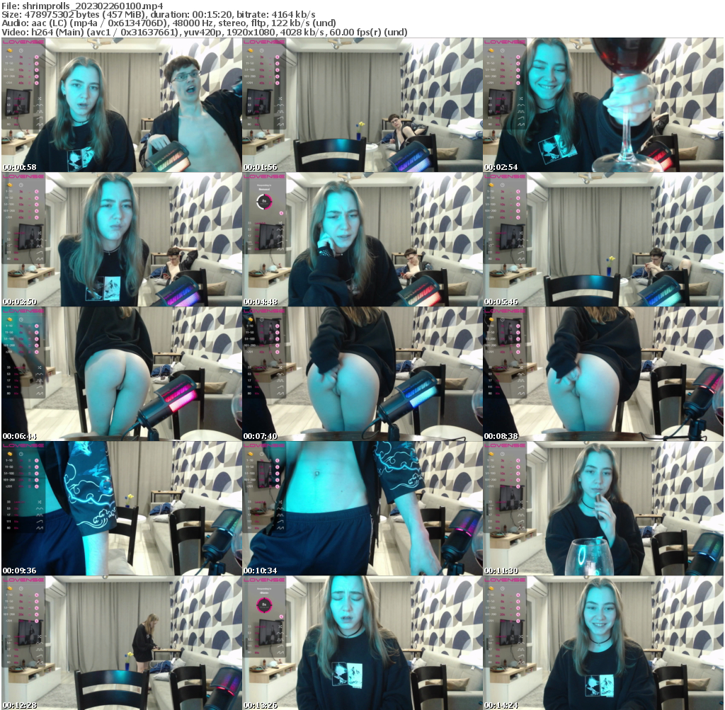 Preview thumb from shrimprolls on 2023-02-26 @ bongacams