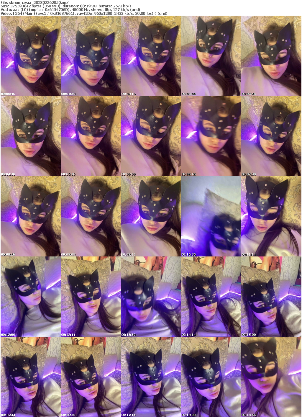 Preview thumb from skromnayaa on 2023-02-26 @ bongacams