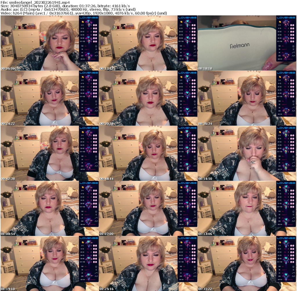 Preview thumb from smileofangel on 2023-02-26 @ bongacams