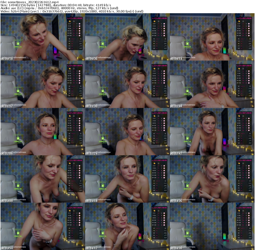 Preview thumb from sometimess on 2023-02-26 @ bongacams