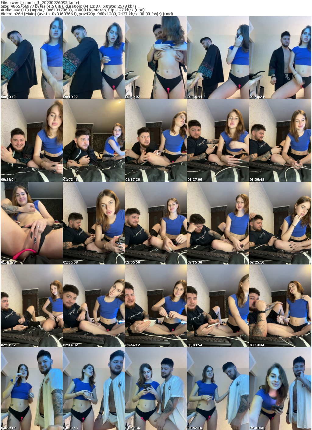 Preview thumb from sweet_emma_1 on 2023-02-26 @ bongacams