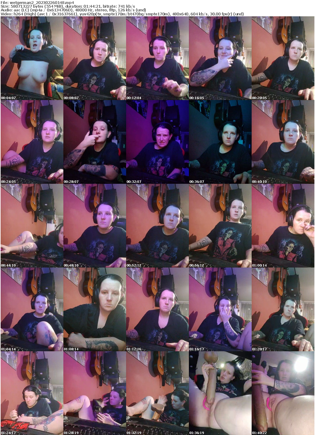 Preview thumb from wetgerman2 on 2023-02-26 @ bongacams