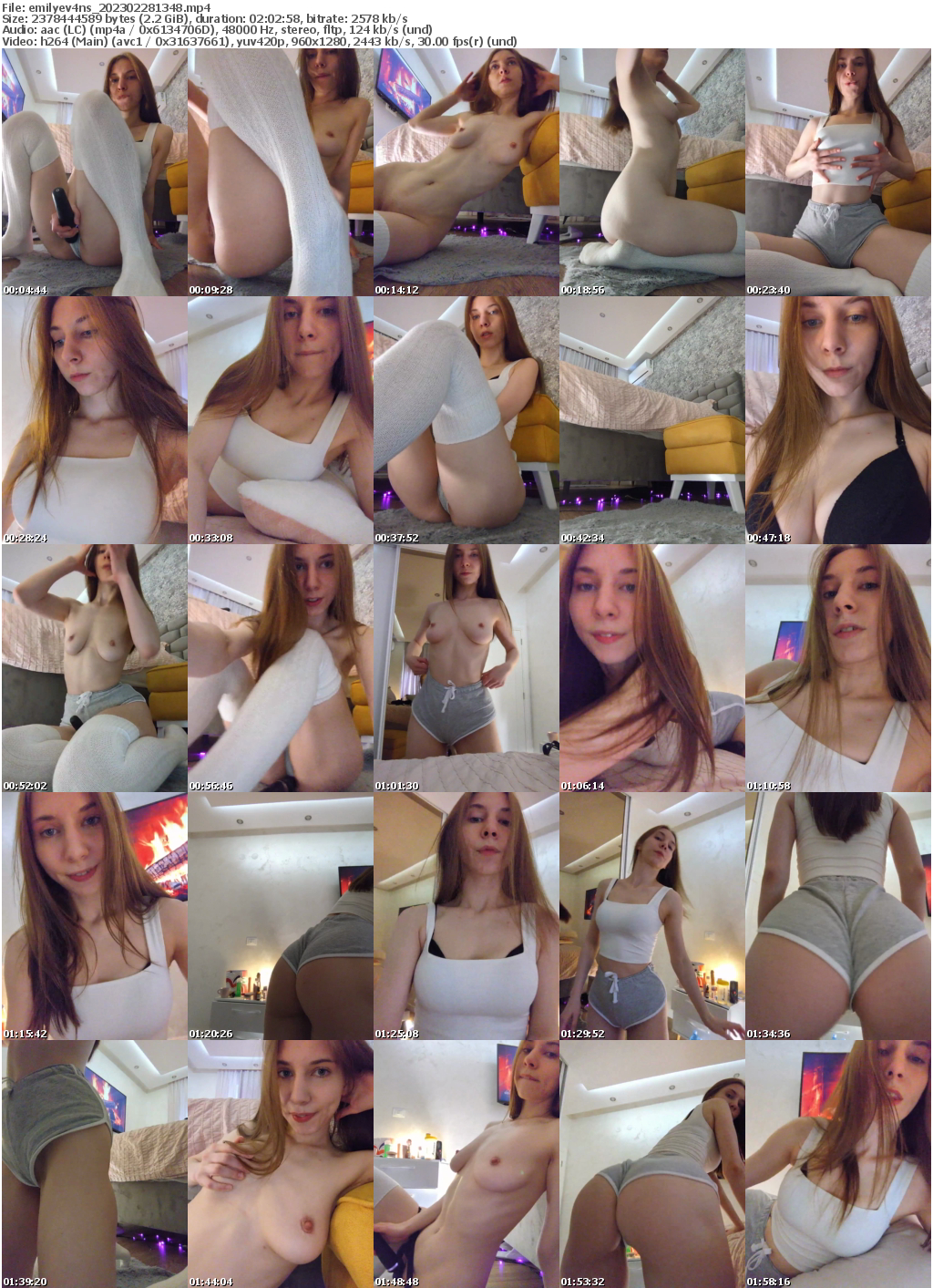 Preview thumb from emilyev4ns on 2023-02-28 @ bongacams