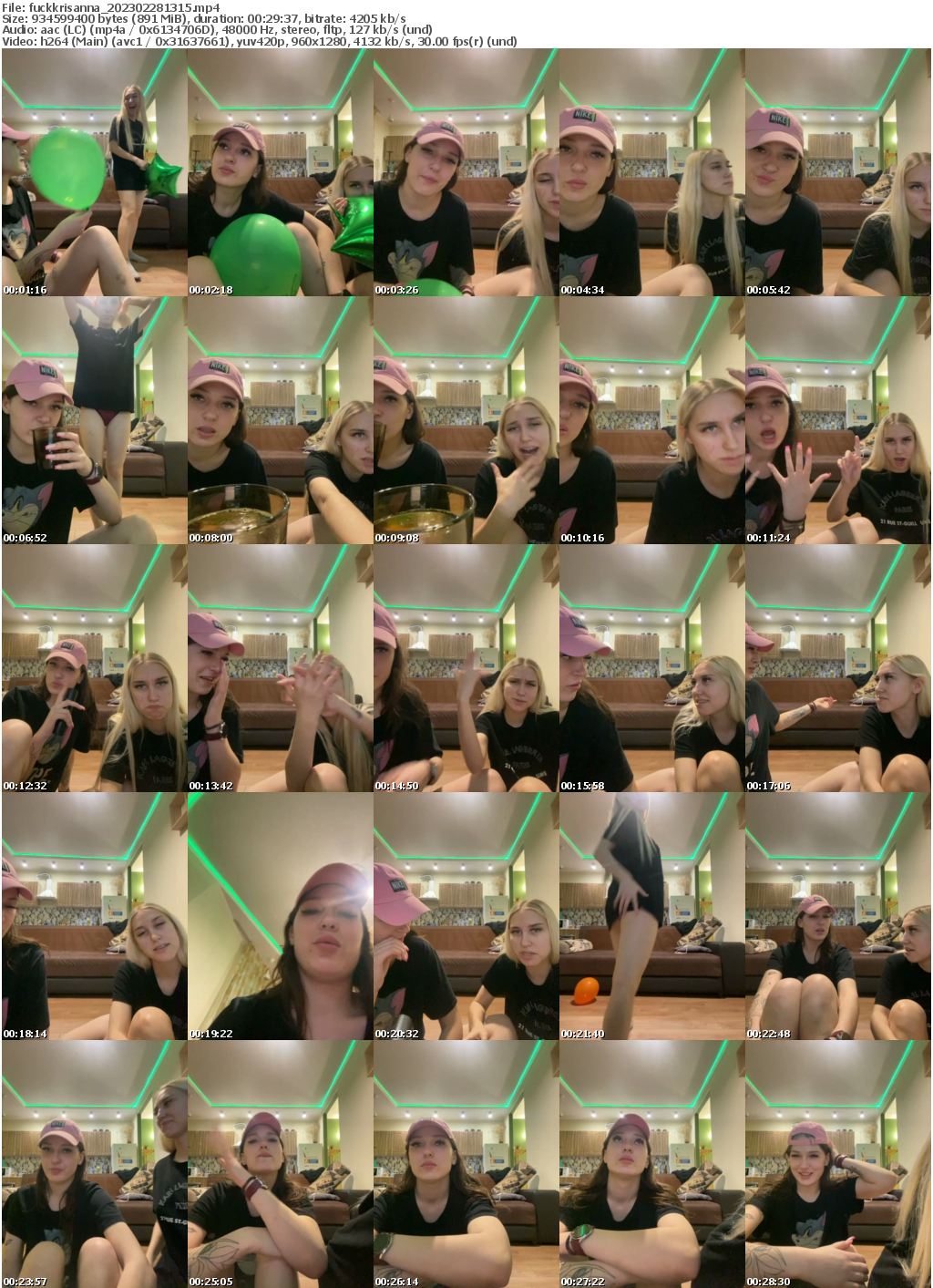 Preview thumb from fuckkrisanna on 2023-02-28 @ bongacams