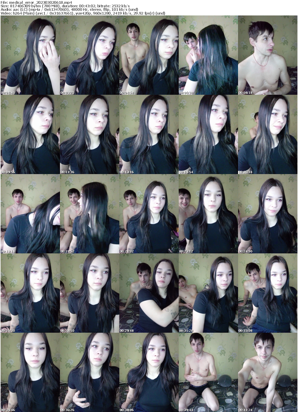 Preview thumb from medical_error on 2023-03-02 @ bongacams