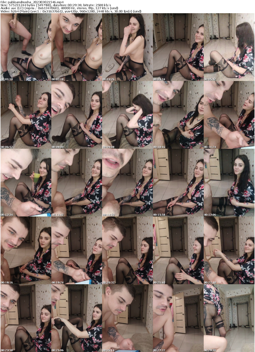 Preview thumb from pabloandnusha on 2023-03-02 @ bongacams