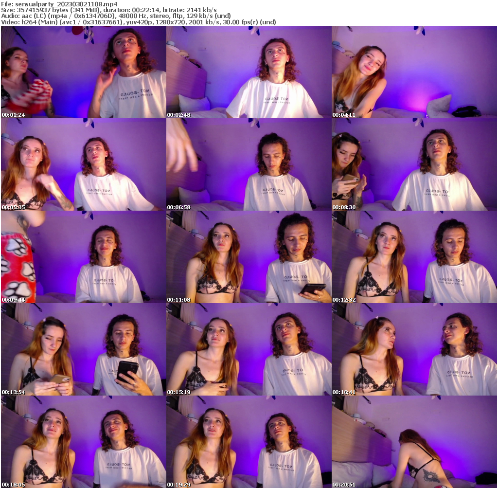 Preview thumb from sensualparty on 2023-03-02 @ bongacams