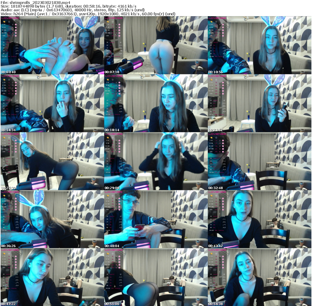 Preview thumb from shrimprolls on 2023-03-02 @ bongacams