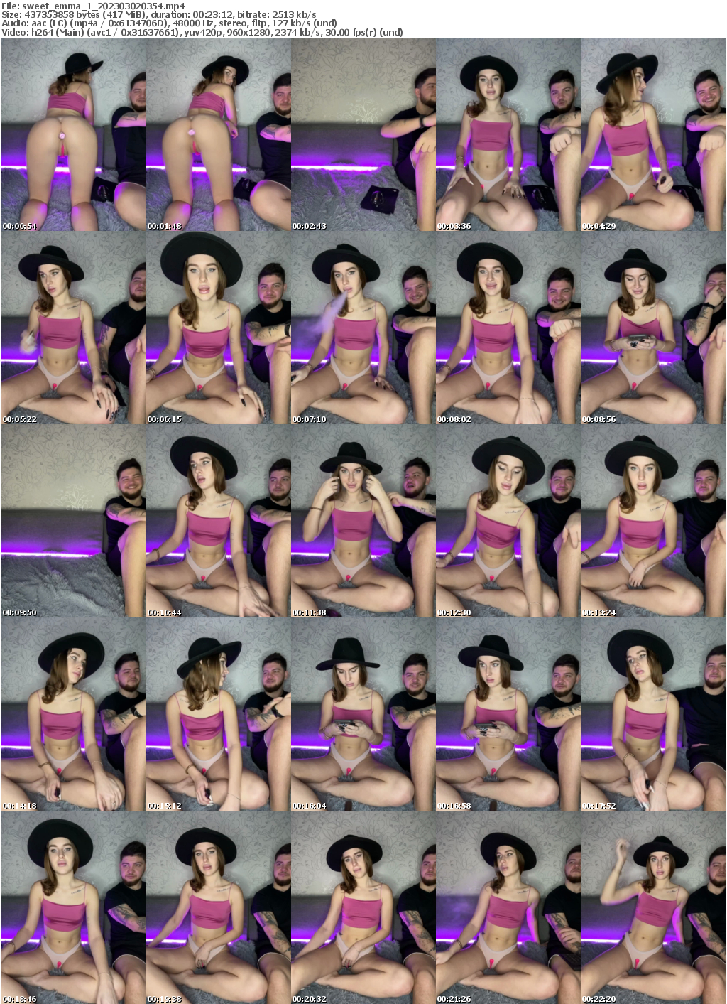 Preview thumb from sweet_emma_1 on 2023-03-02 @ bongacams