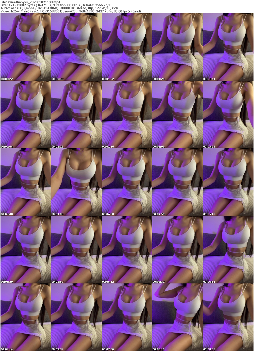 Preview thumb from sweetbabyxs on 2023-03-02 @ bongacams