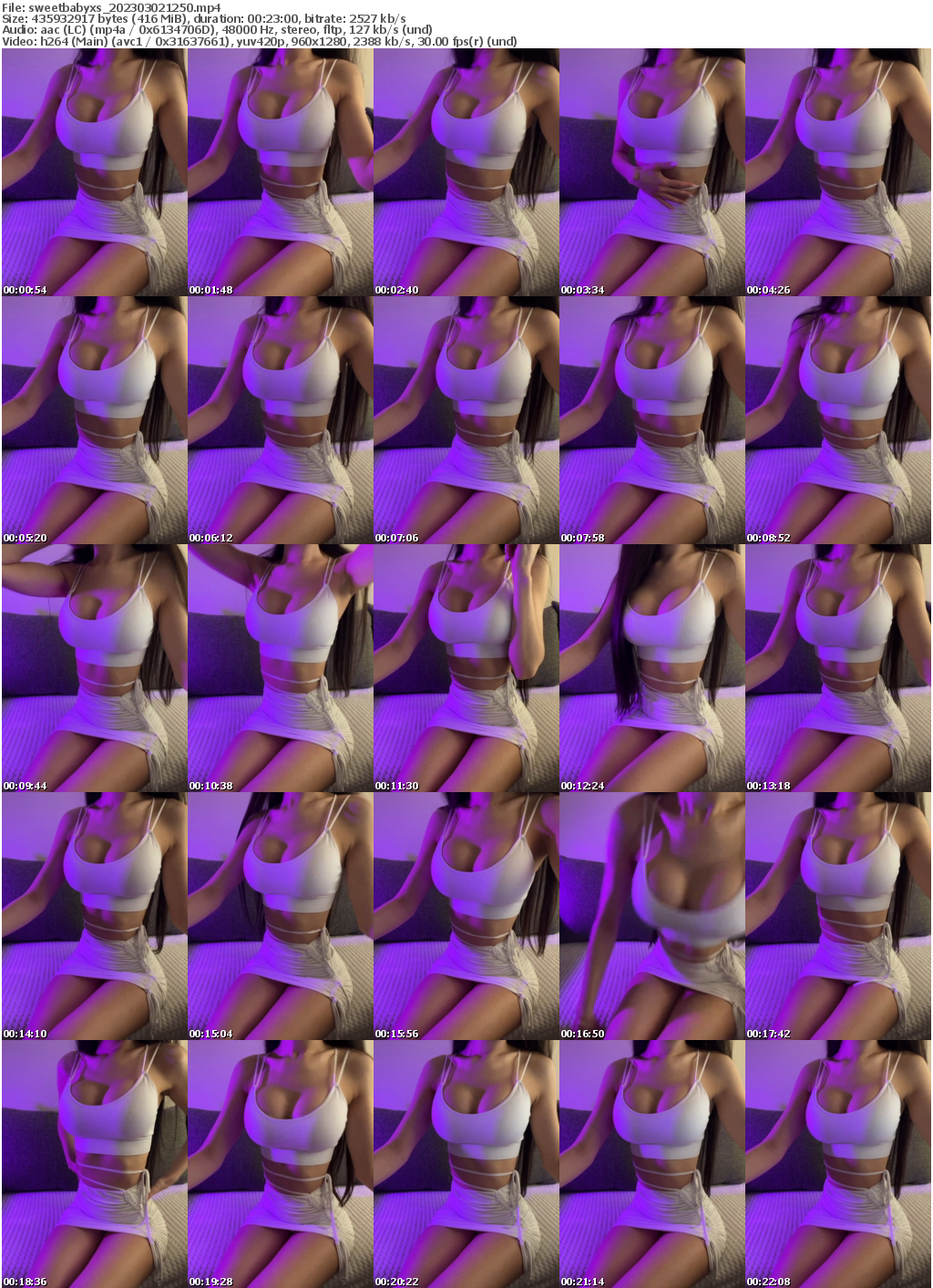 Preview thumb from sweetbabyxs on 2023-03-02 @ bongacams