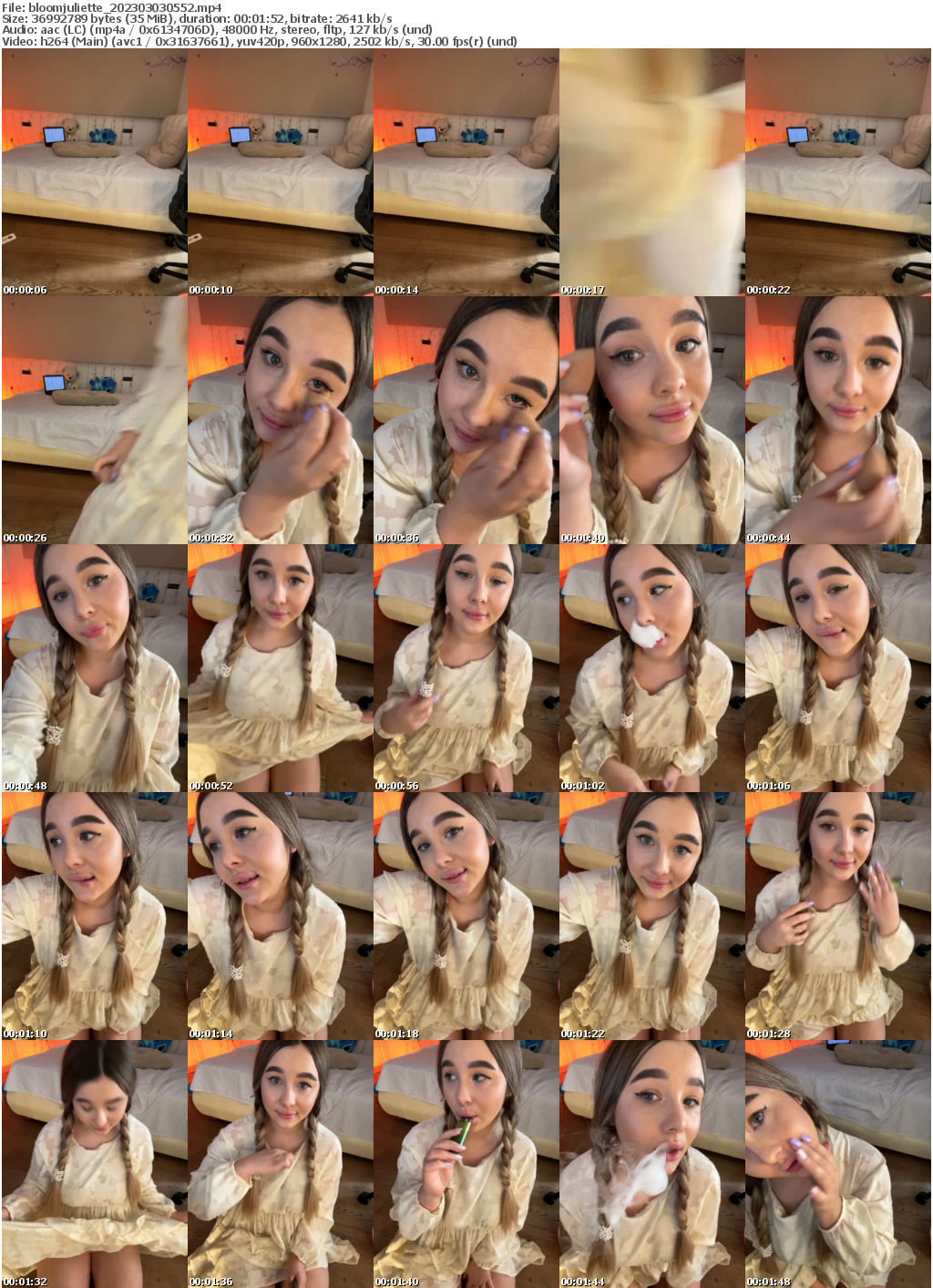 Preview thumb from bloomjuliette on 2023-03-03 @ bongacams